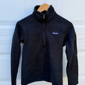 Patagonia Women's Black Zip-Up Sweater